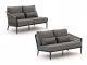 Bellagio Mineo loungemodule linker + rechterarm 144cm
