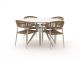 Manifesto Belpasso/Sora ø127cm dining tuinset 5-delig stapelbaar
