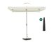 Shadowline Aruba parasol 250x250cm - Light Grey (incl. 50 kg voet) (incl. beschermhoes)