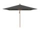 Glatz Piazza parasol 250x250cm - Antraciet (155) (excl. voet) (Frame = Teak look)