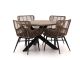 Intenso Asti/Rough-Y Ø120cm dining tuinset 5-delig