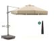 Shadowline Miami zweefparasol ø 350cm - Light Taupe (incl. voet 160kg verrijdbaar) (incl. beschermhoes)