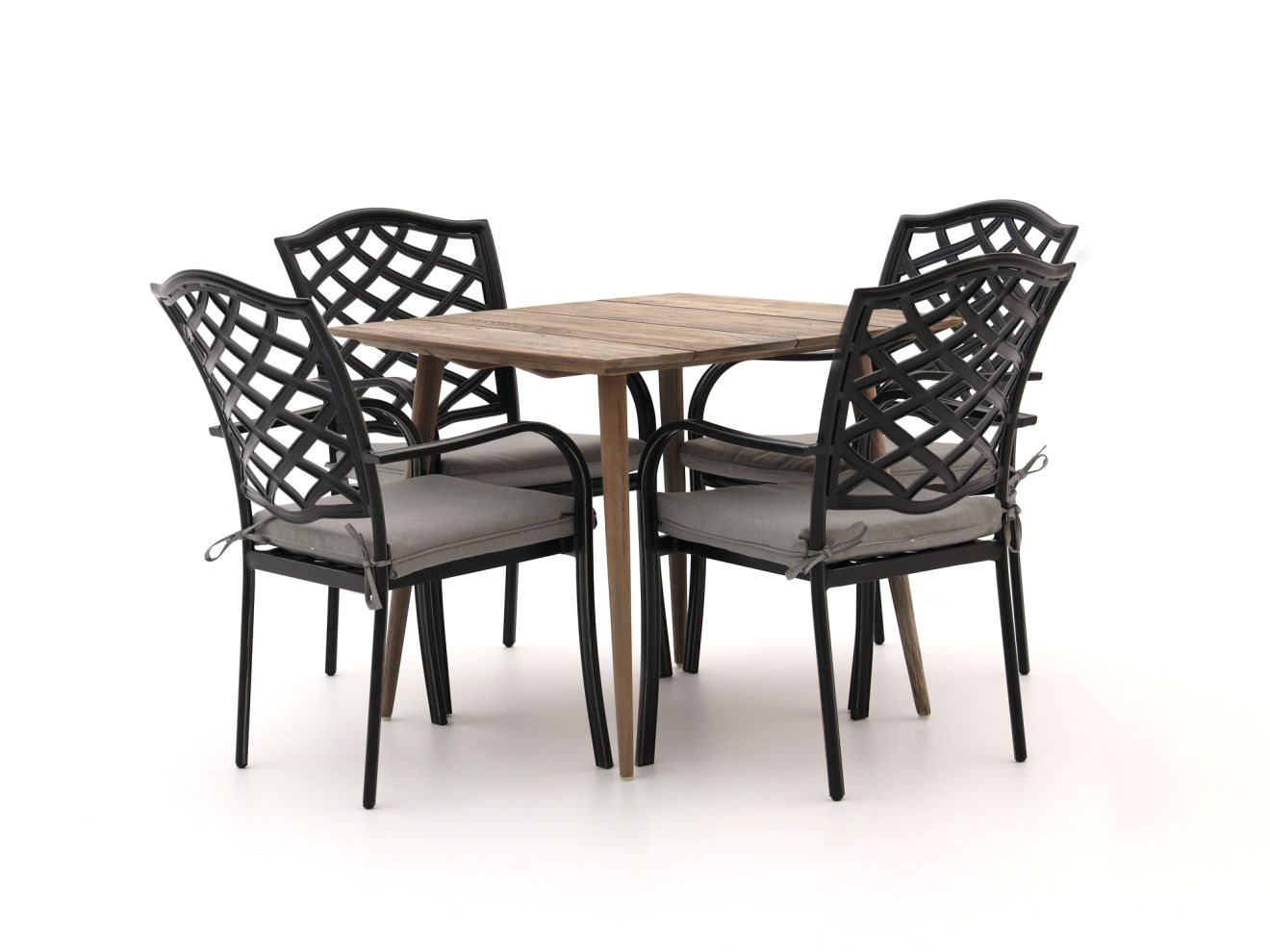 Hartman Berkeley/ROUGH-K 90cm dining tuinset 5-delig - Laagste prijsgarantie!