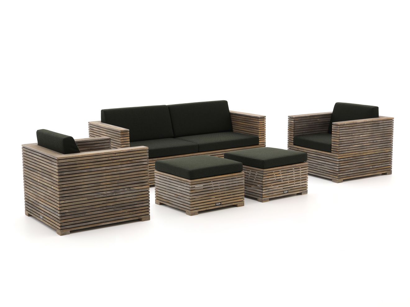 ROUGH-C stoel-bank loungeset 5-delig