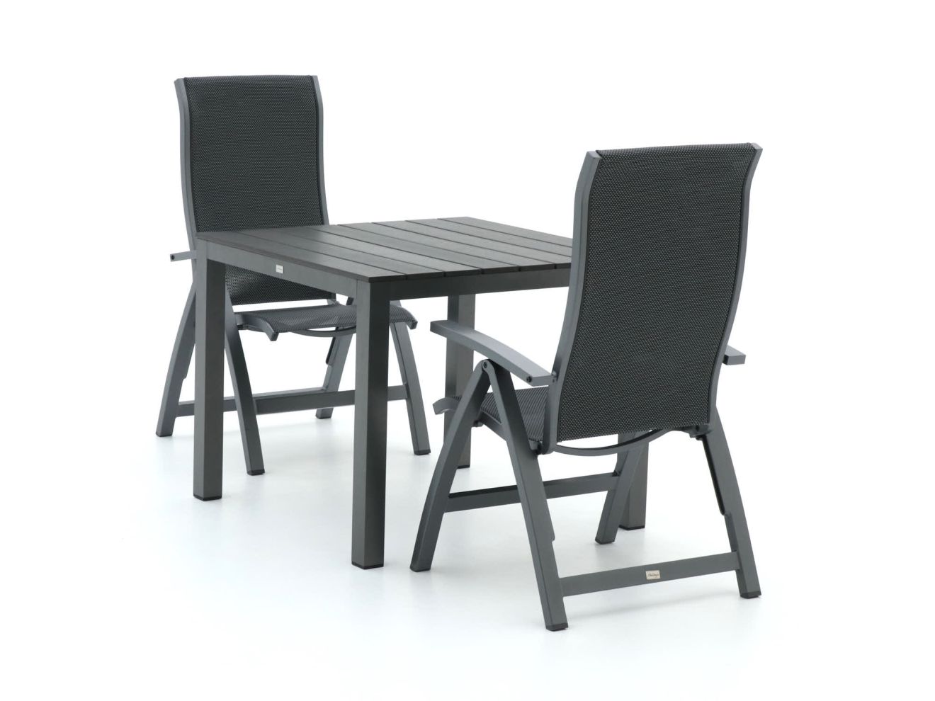 Bellagio Fermo/Fidenza 90cm dining tuinset 3-delig verstelbaar