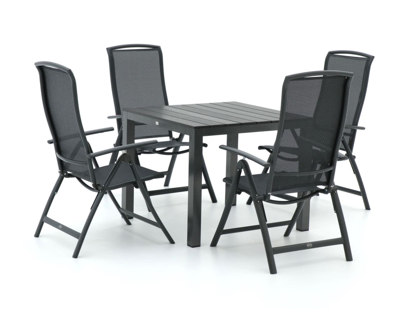 R&S Design Capri/Fidenza 90cm dining tuinset 5-delig verstelbaar