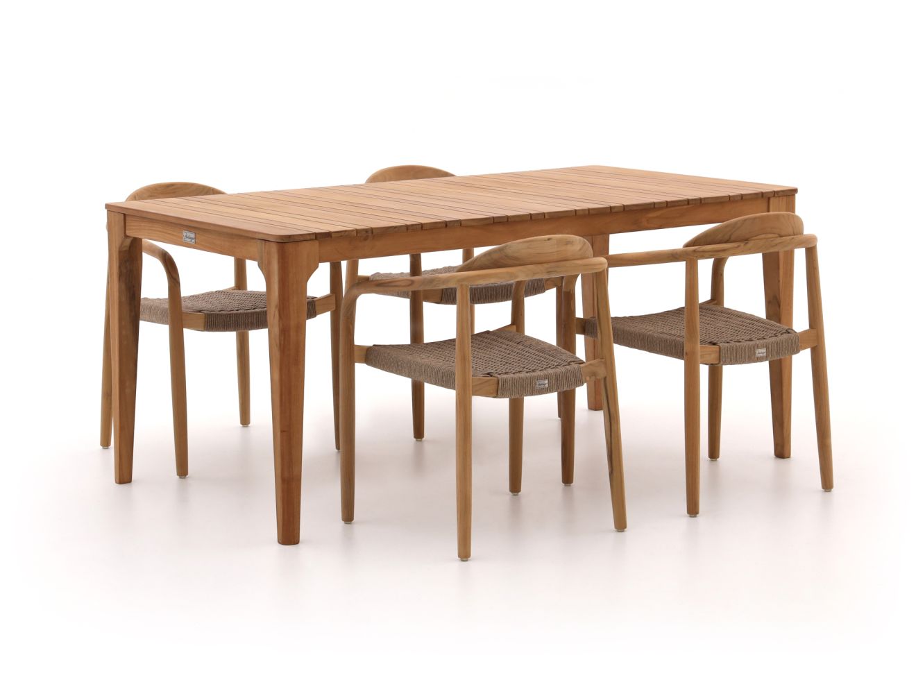 Bellagio Berbaro/Bruca 170cm dining tuinset 5-delig stapelbaar
