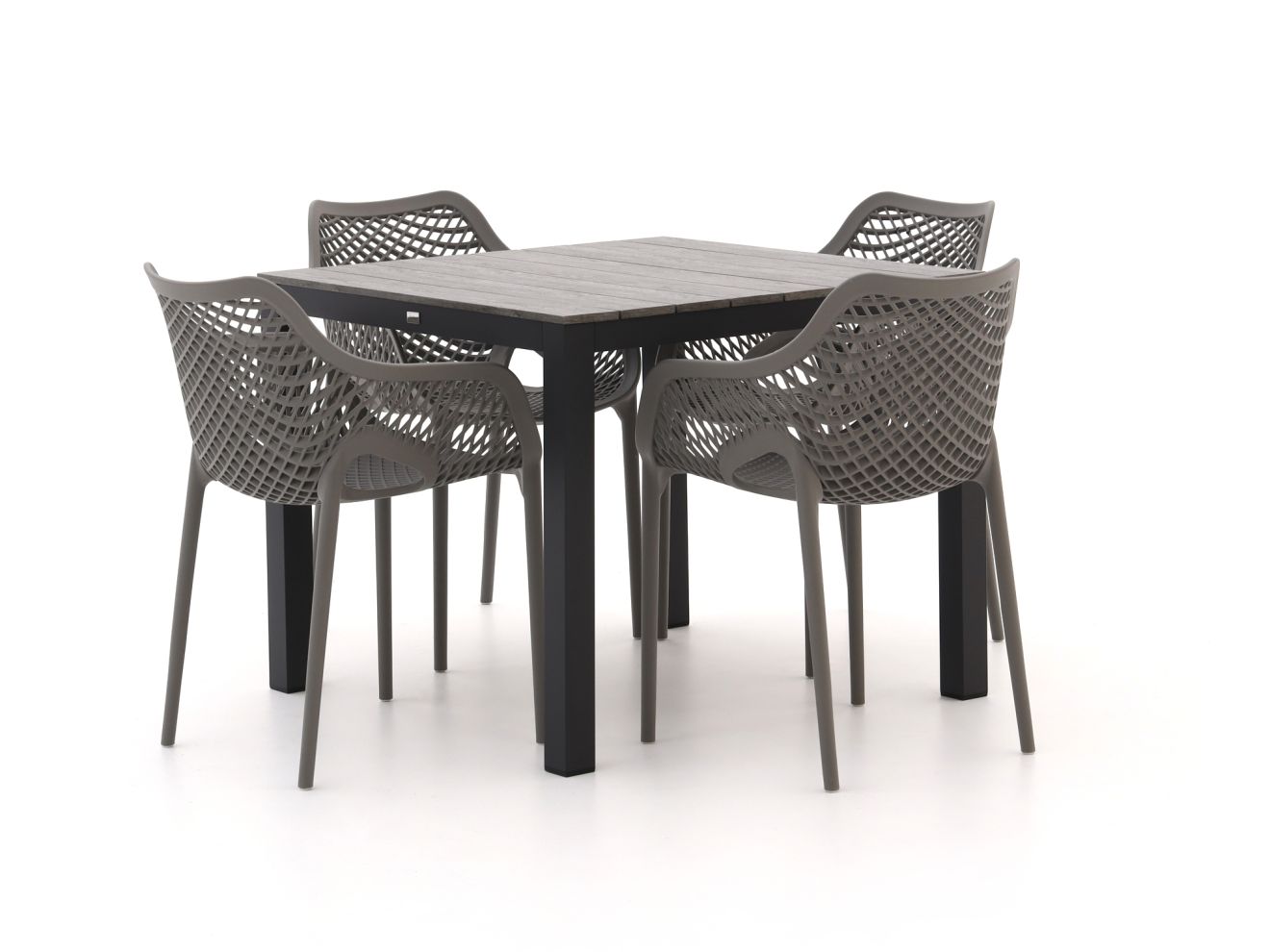 Forza Ripi/Fidenza 90cm dining tuinset 5-delig stapelbaar