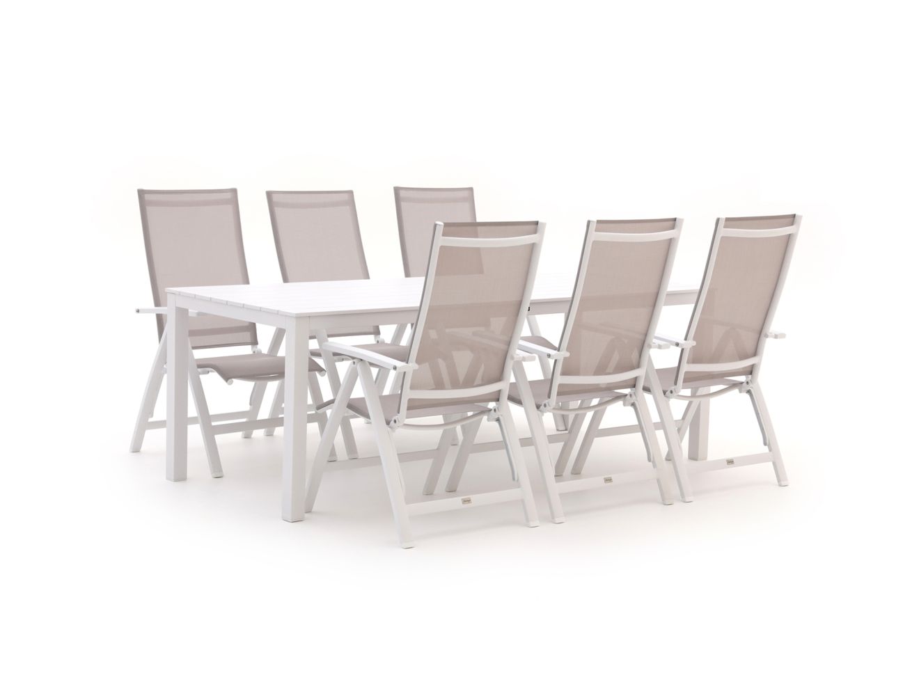 Bellagio Avenza/Menzano 220cm dining tuinset 7-delig verstelbaar