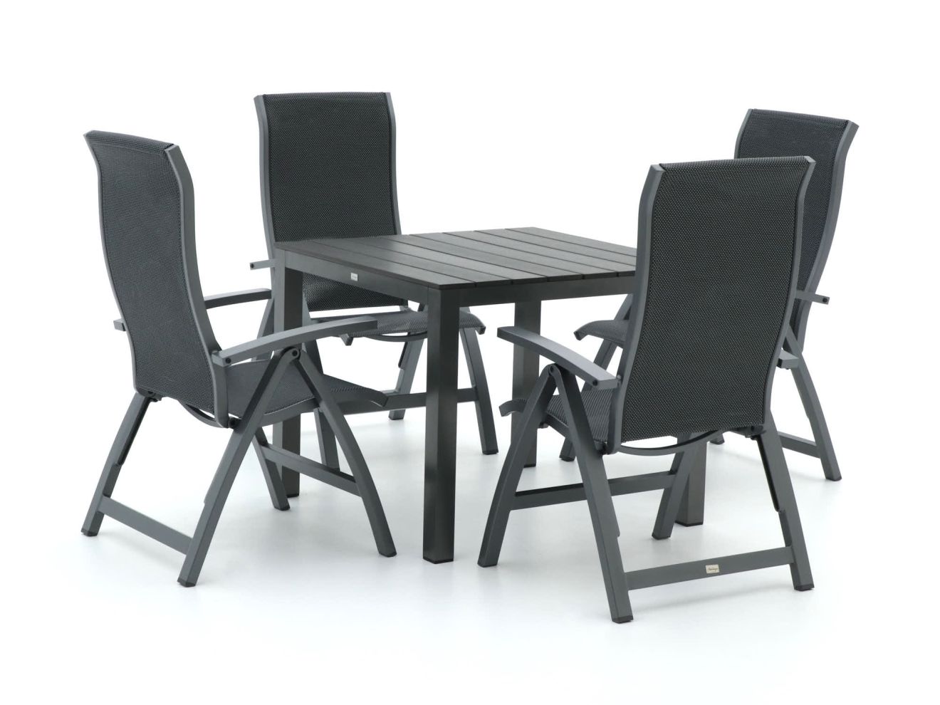Bellagio Fermo/Fidenza 90cm dining tuinset 5-delig verstelbaar