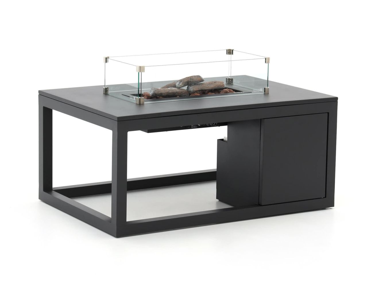 Cosiraw lounge vuurtafel 120x80x55cm – Grijs