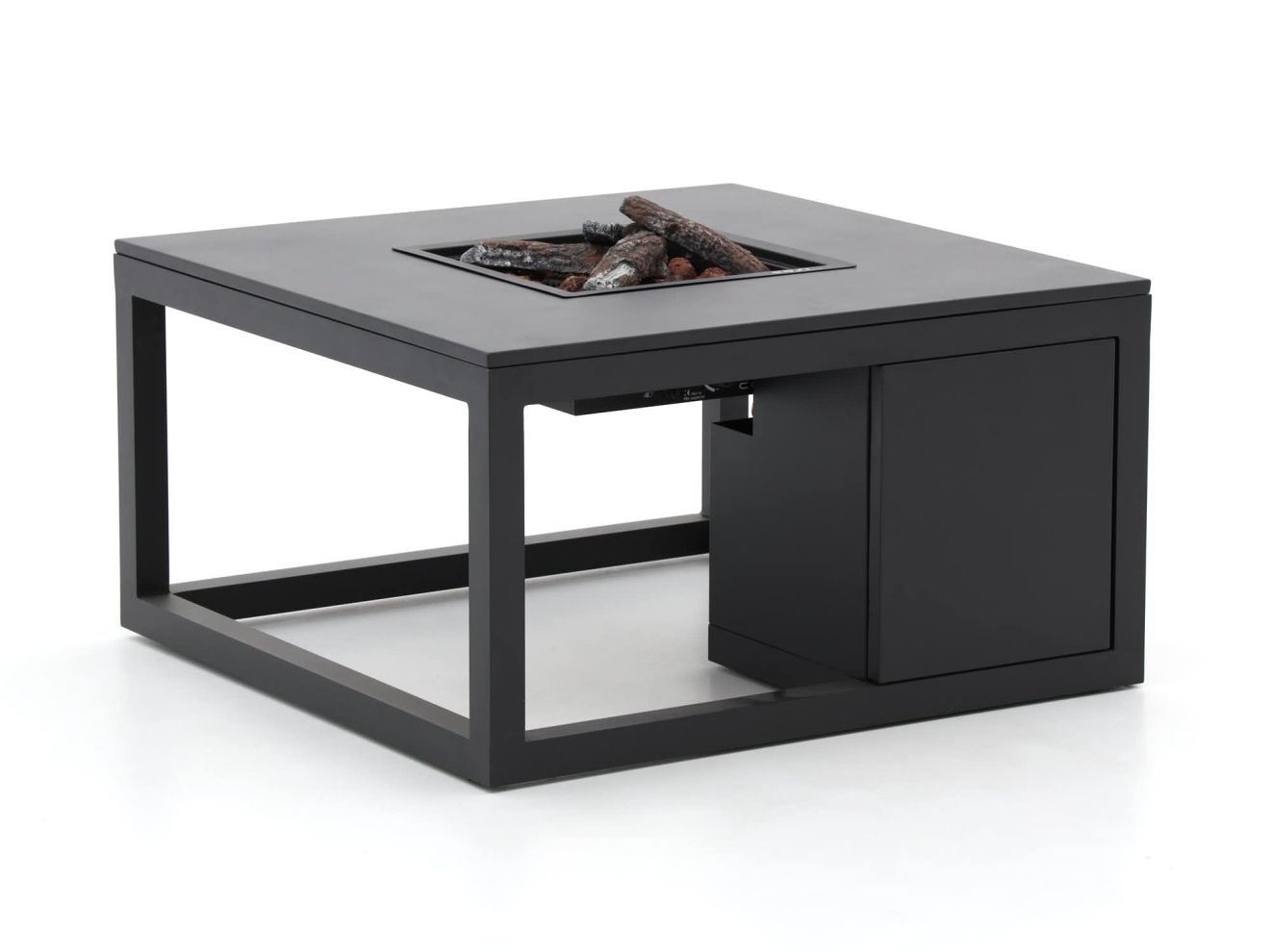 Cosiraw lounge vuurtafel 100x100x55cm – Grijs