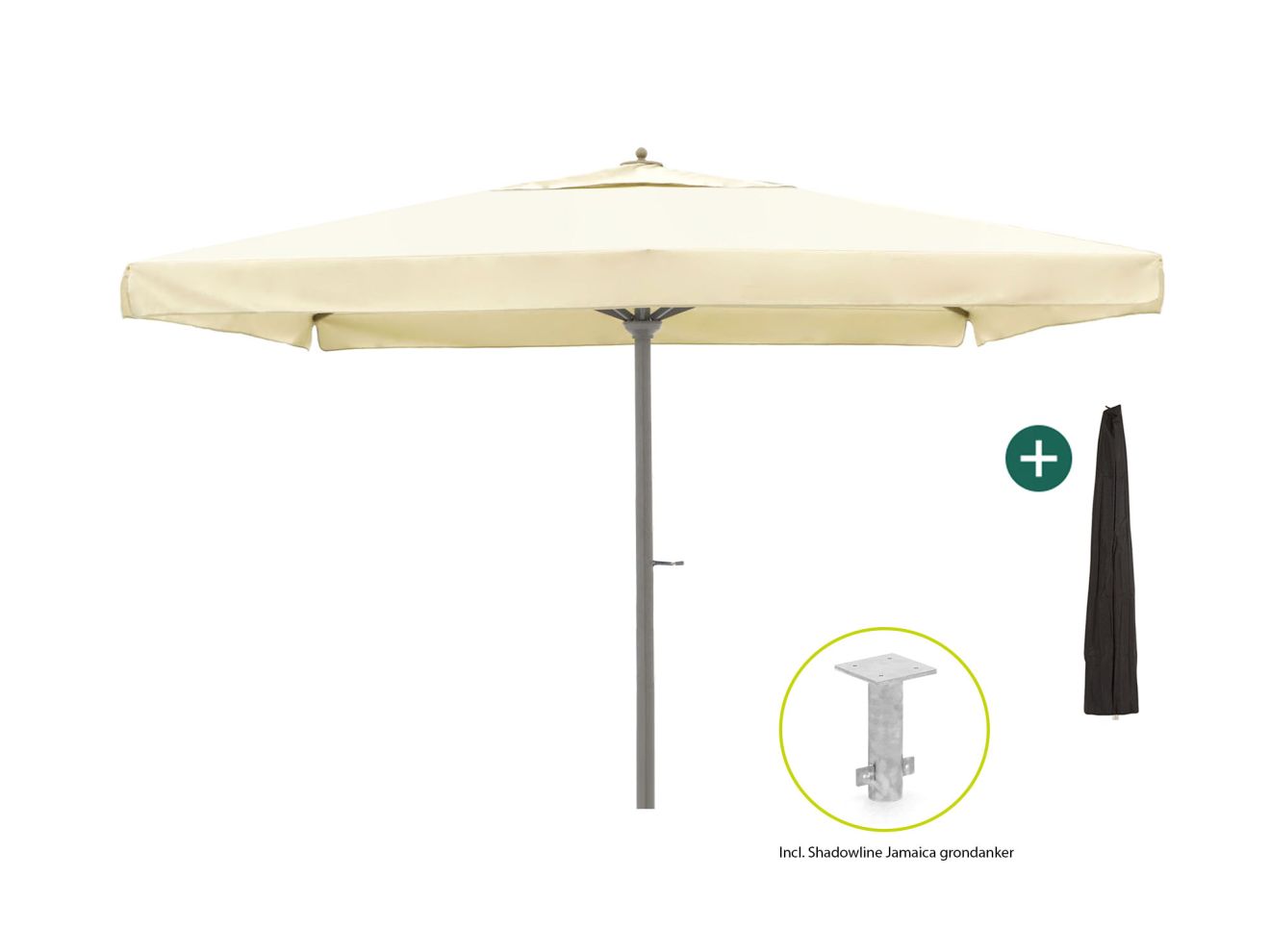 Shadowline Jamaica parasol 400x400cm