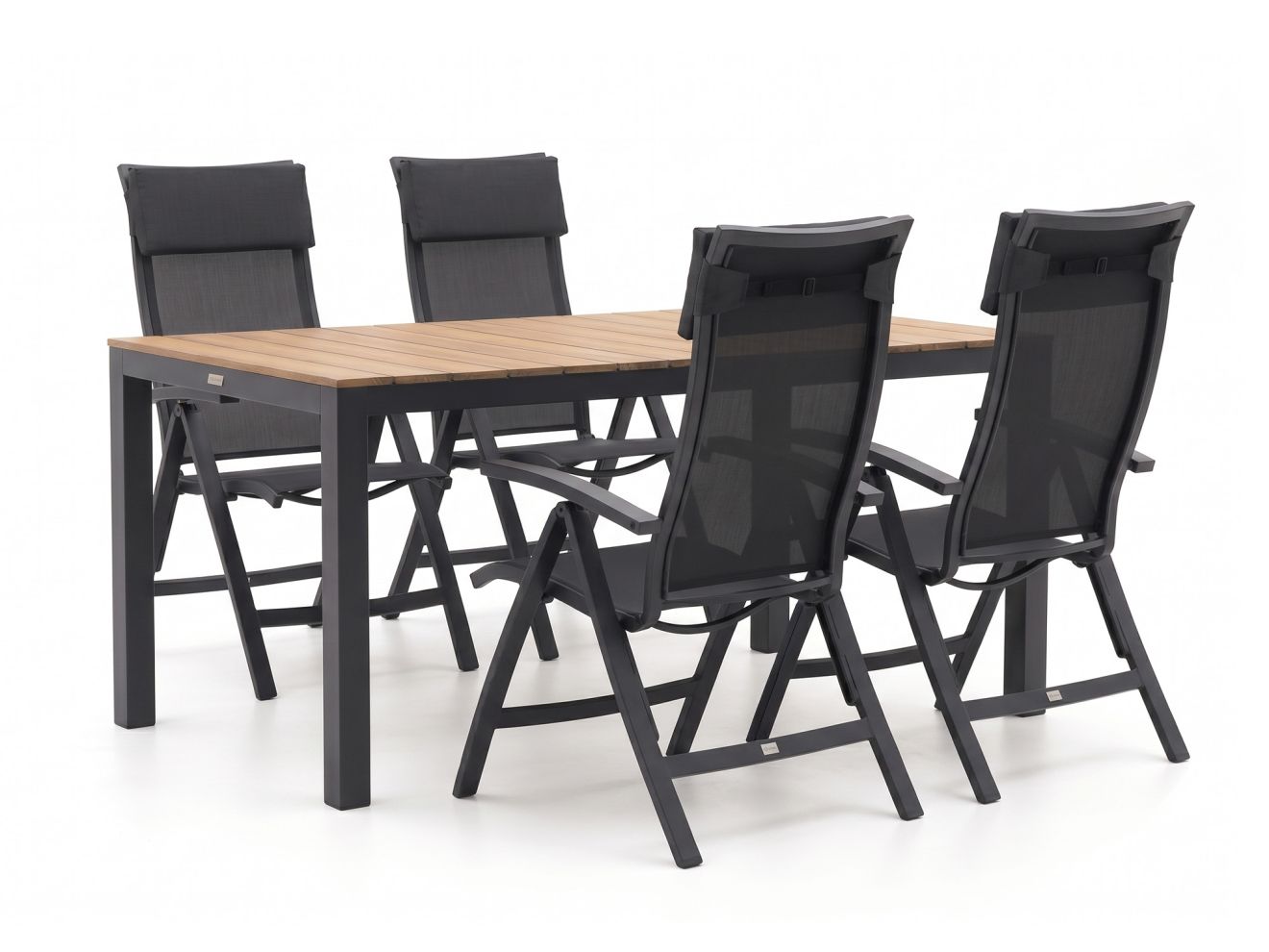Bellagio tuinmeubelen Lugo/Fidenza 160cm dining tuinset 5-delig