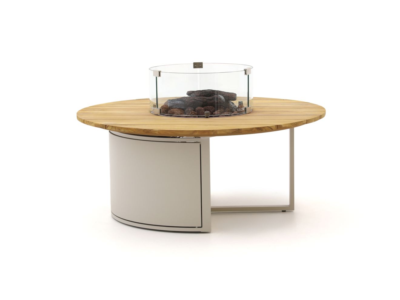 Cosiloft lounge vuurtafel ø120cm (h: 50cm) – Taupe