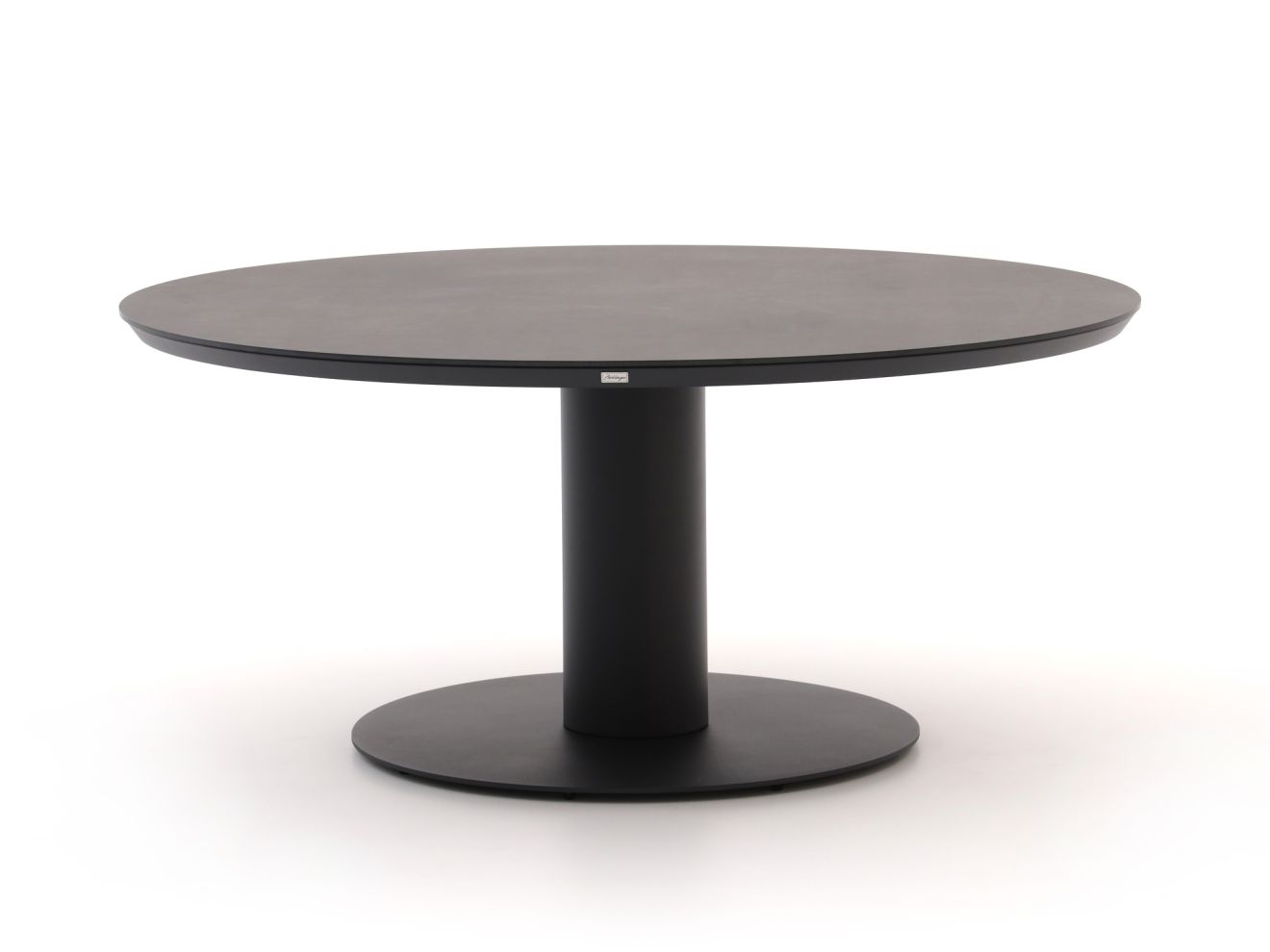 Bellagio tuinmeubelen La Fonte low dining tuintafel ø 150cm – Zwart
