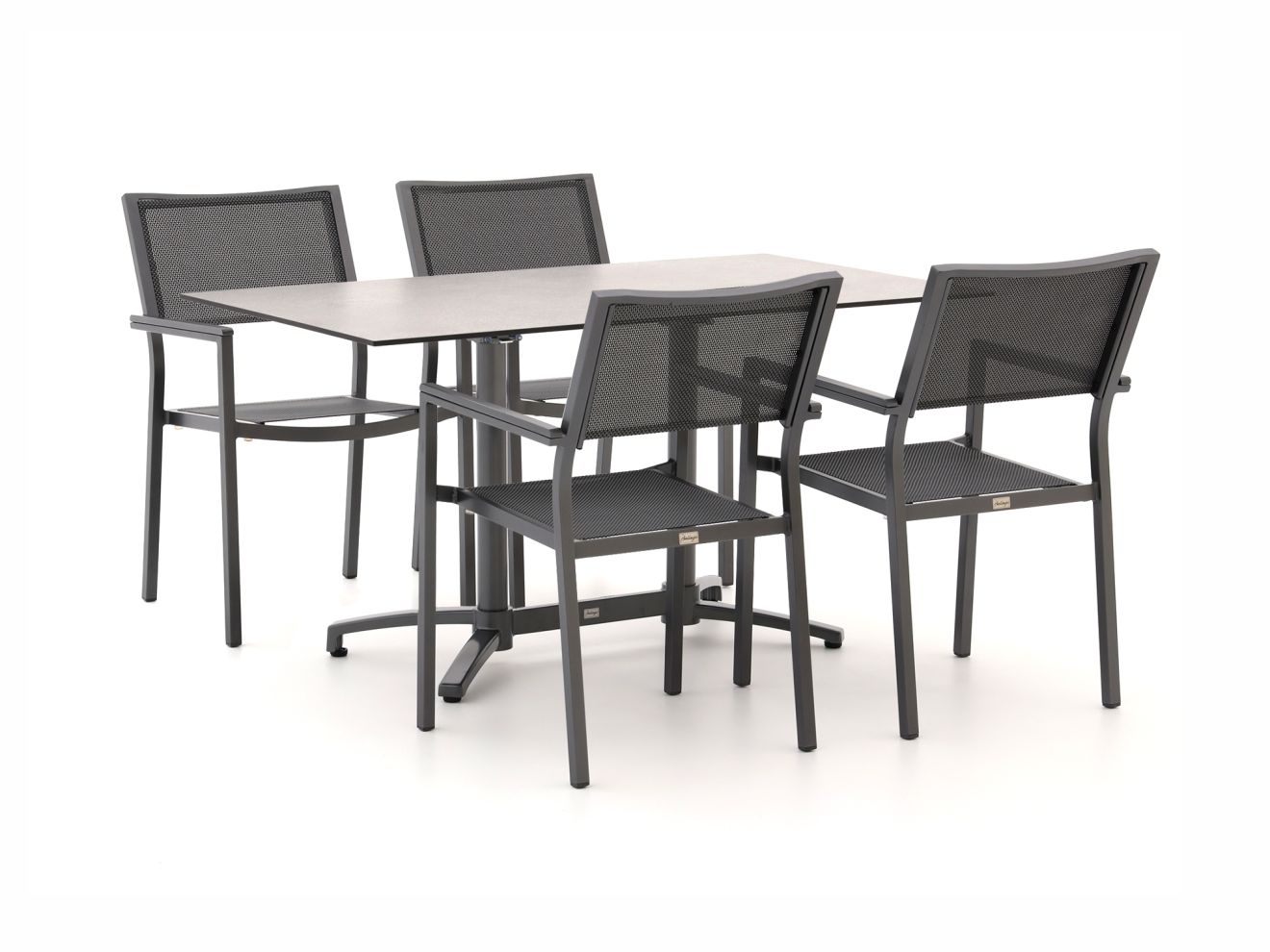 Bellagio Roma/Canzo 140cm dining tuinset 5-delig stapelbaar