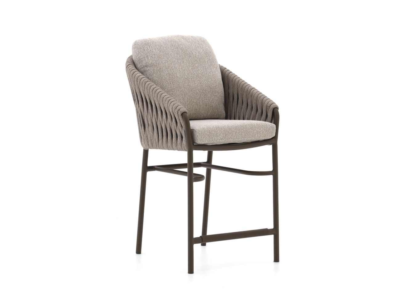 SUNS Nappa low barstoel stapelbaar – Taupe