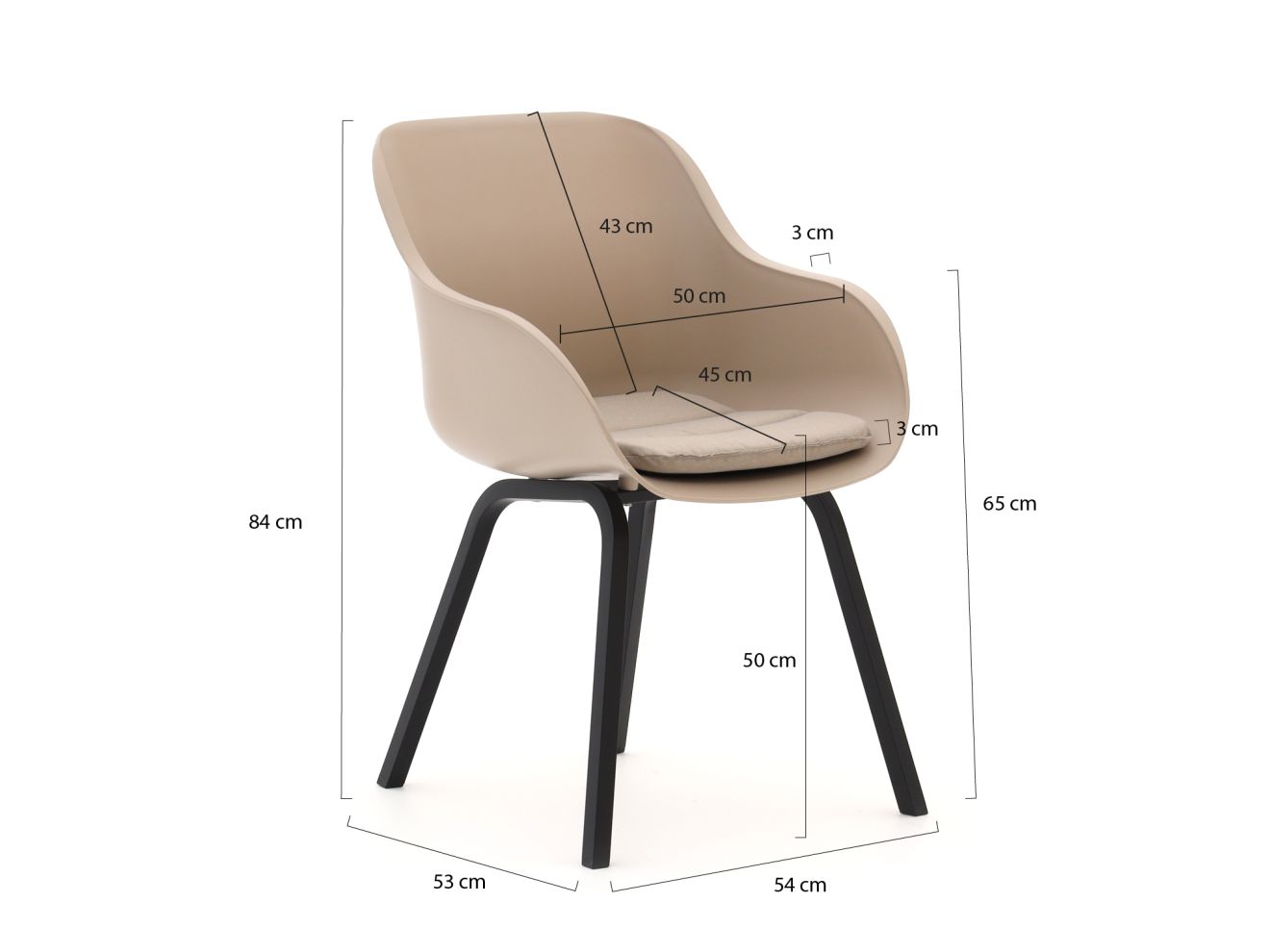Hartman Le Soleil Element/Sophie dining tuinset 5-delig - Laagste prijsgarantie!