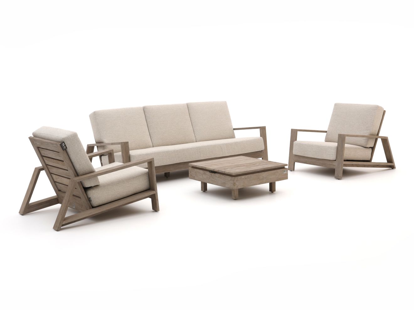Apple Bee Spring Module-X stoel-bank loungeset 4-delig Laagste prijsgarantie!