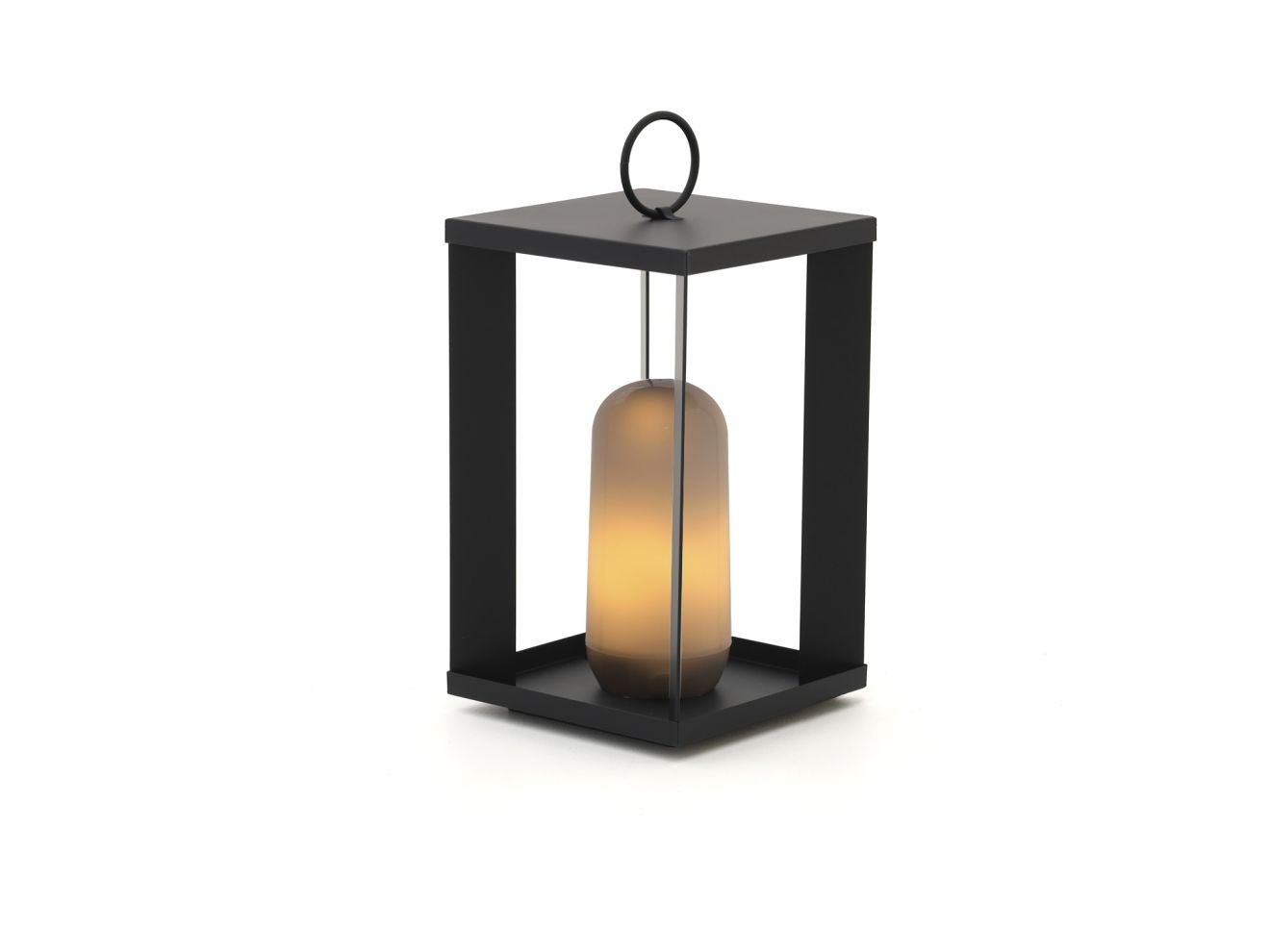 New Garden Siroco lantaarn led oplaadbaar dimbaar ø 18cm (h: 30cm) – Zwart