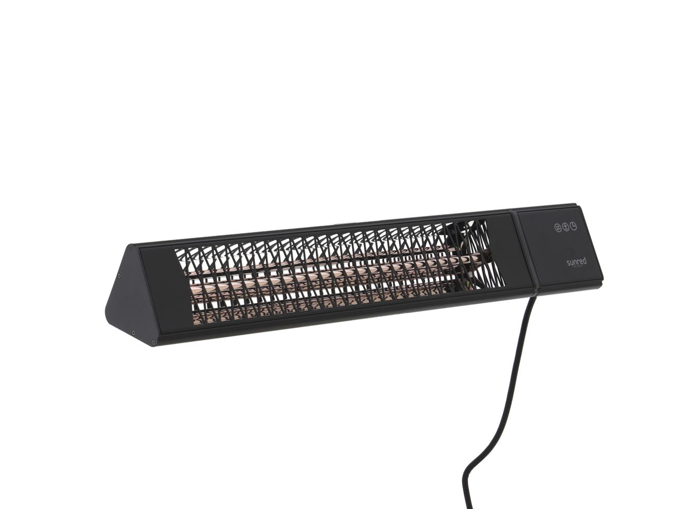 Sunred Dark Smart muur terrasverwarmer triangel 2500 Watt – Zwart