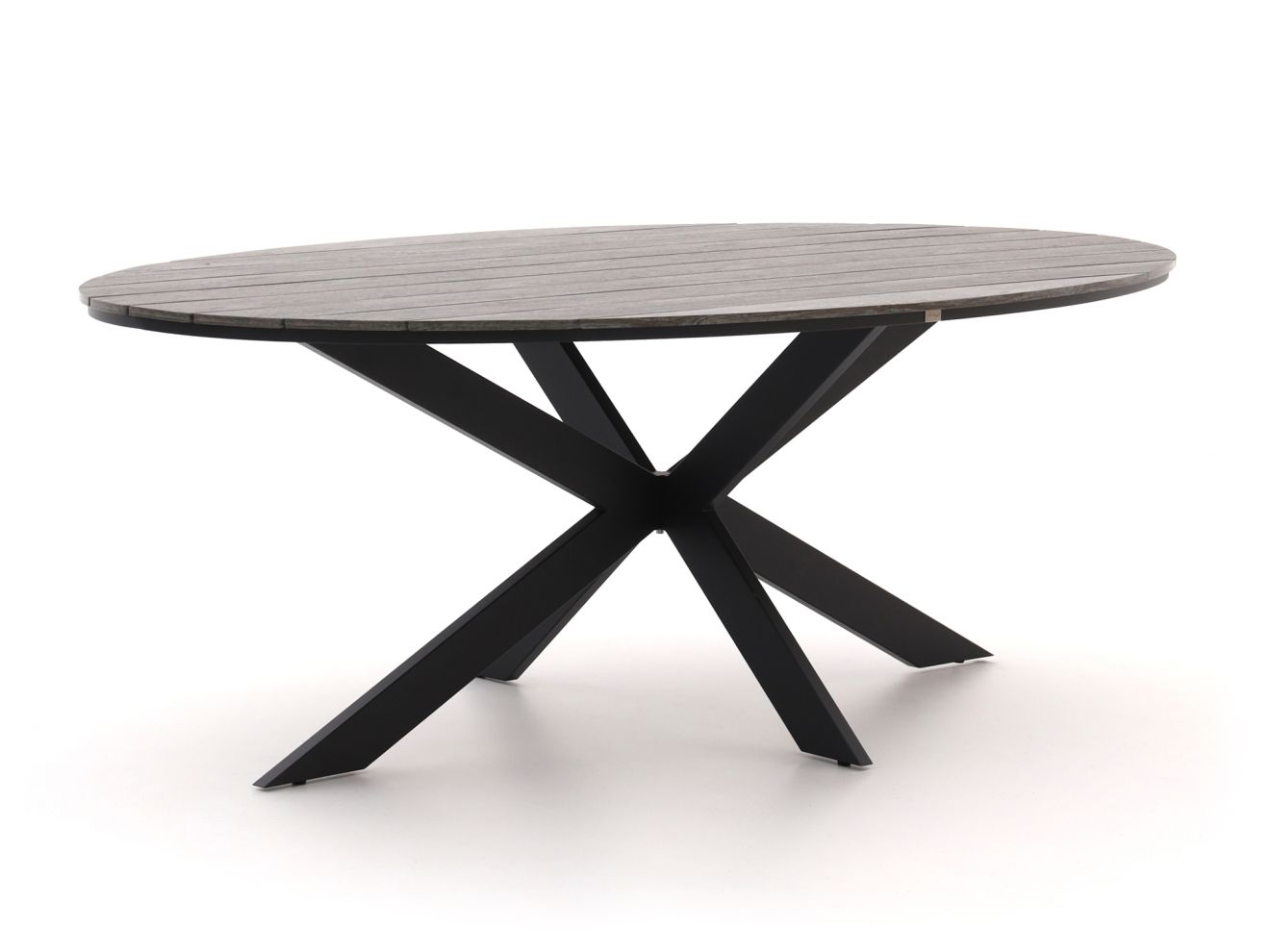 Bellagio tuinmeubelen Fidenza dining tuintafel ovaal 220x115cm – Zwart