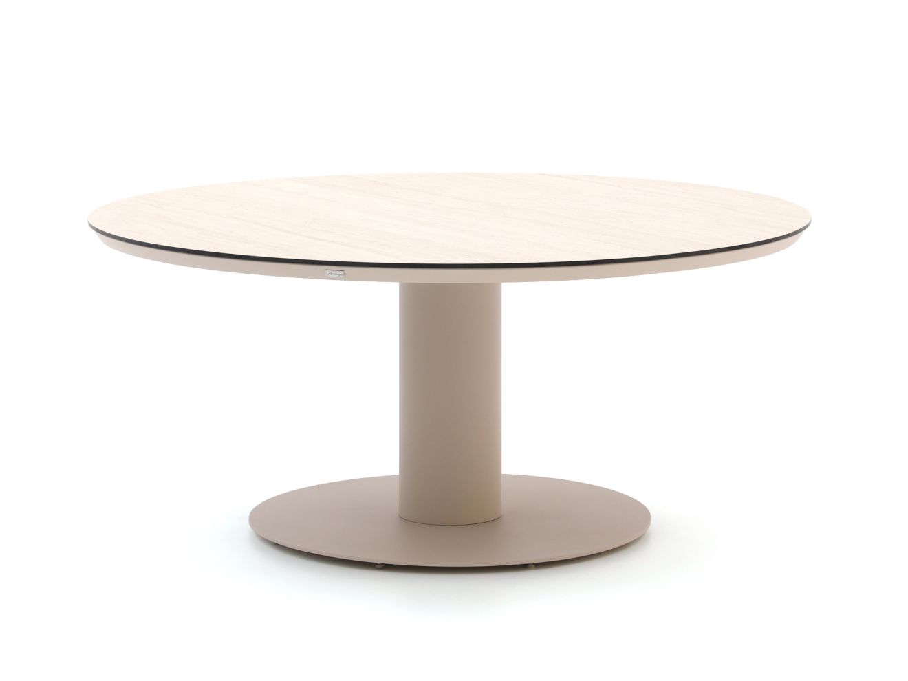 Bellagio tuinmeubelen La Fonte low dining tuintafel ø 150cm – Taupe