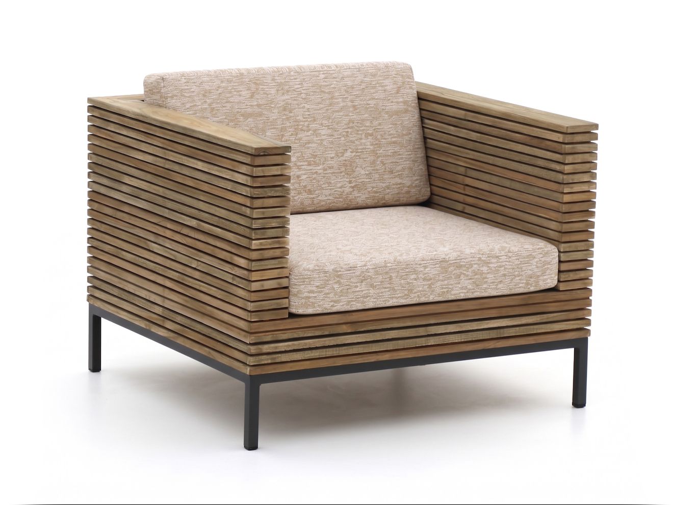 ROUGH Furniture ROUGH-D lounge tuinstoel – Bruin