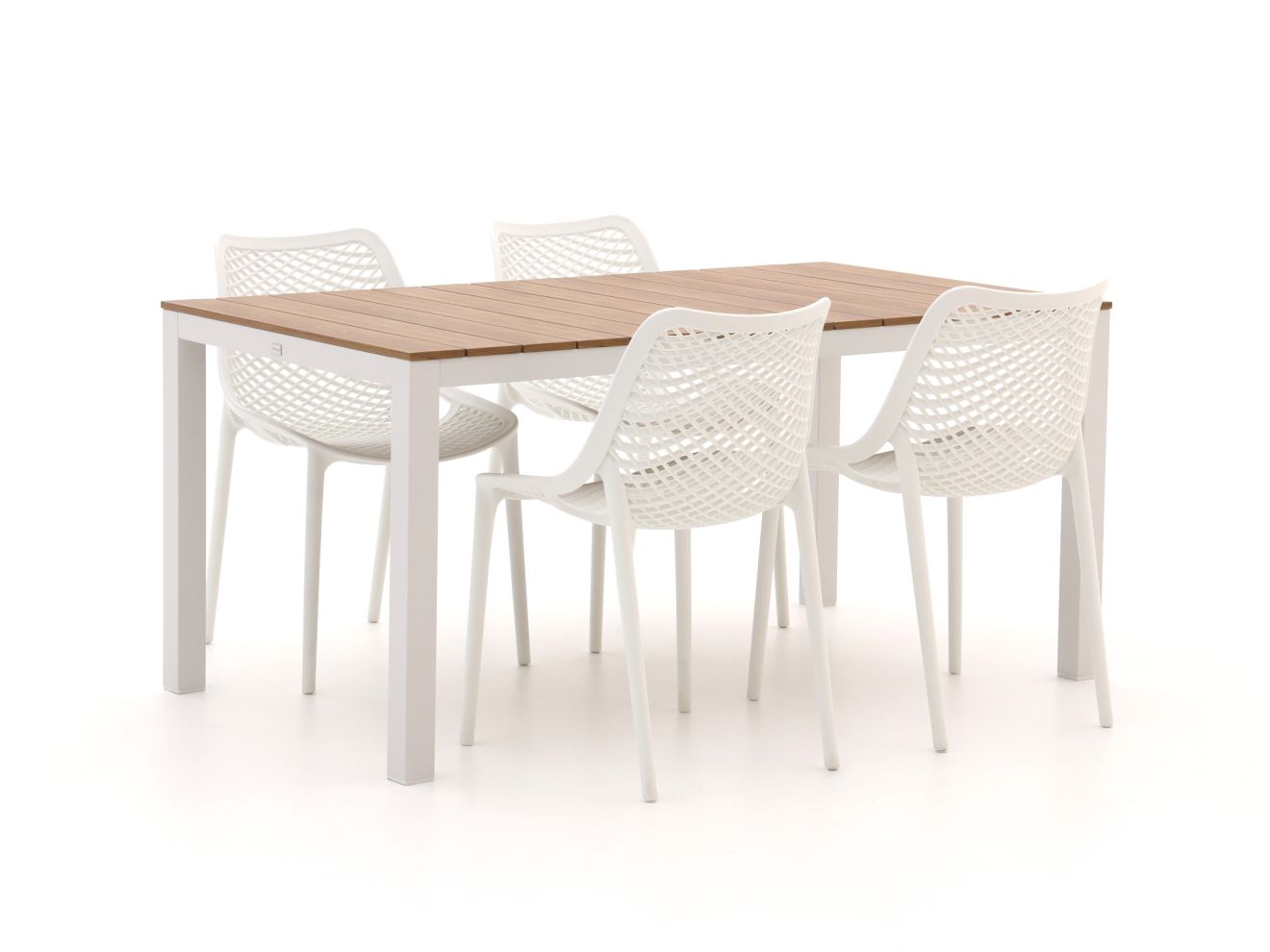 Forza Ripi/Fidenza 160cm dining tuinset 5-delig stapelbaar