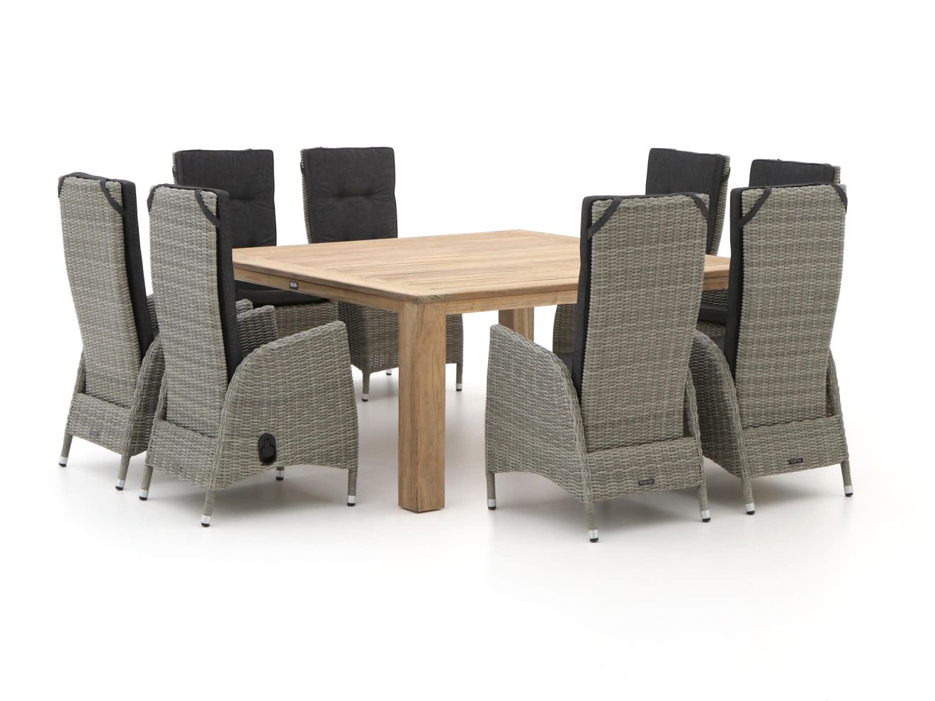 Intenso Fabrizi/ROUGH-X 170cm dining tuinset 9-delig verstelbaar - Laagste prijsgarantie!