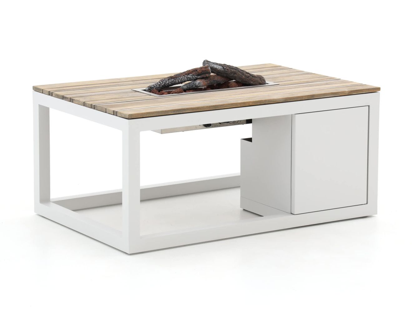 Cosiraw lounge vuurtafel 120x80x55cm – Wit