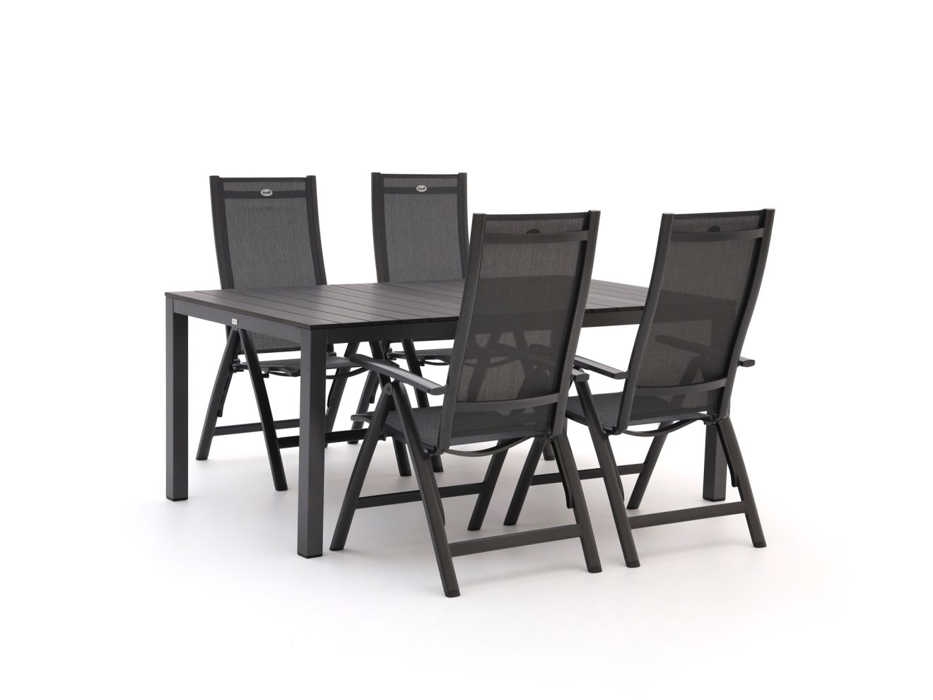 Hartman Troy/Fidenza 183cm dining tuinset 5-delig verstelbaar - Laagste prijsgarantie!