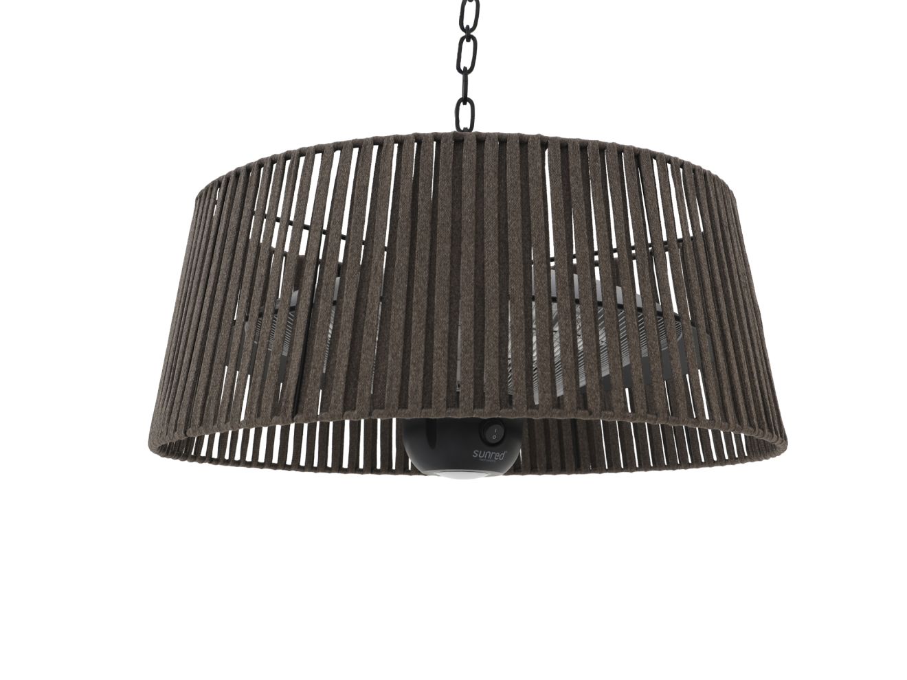 Sunred Bright Artix Corda hangende terrasverwarmer 1800 Watt – Zwart