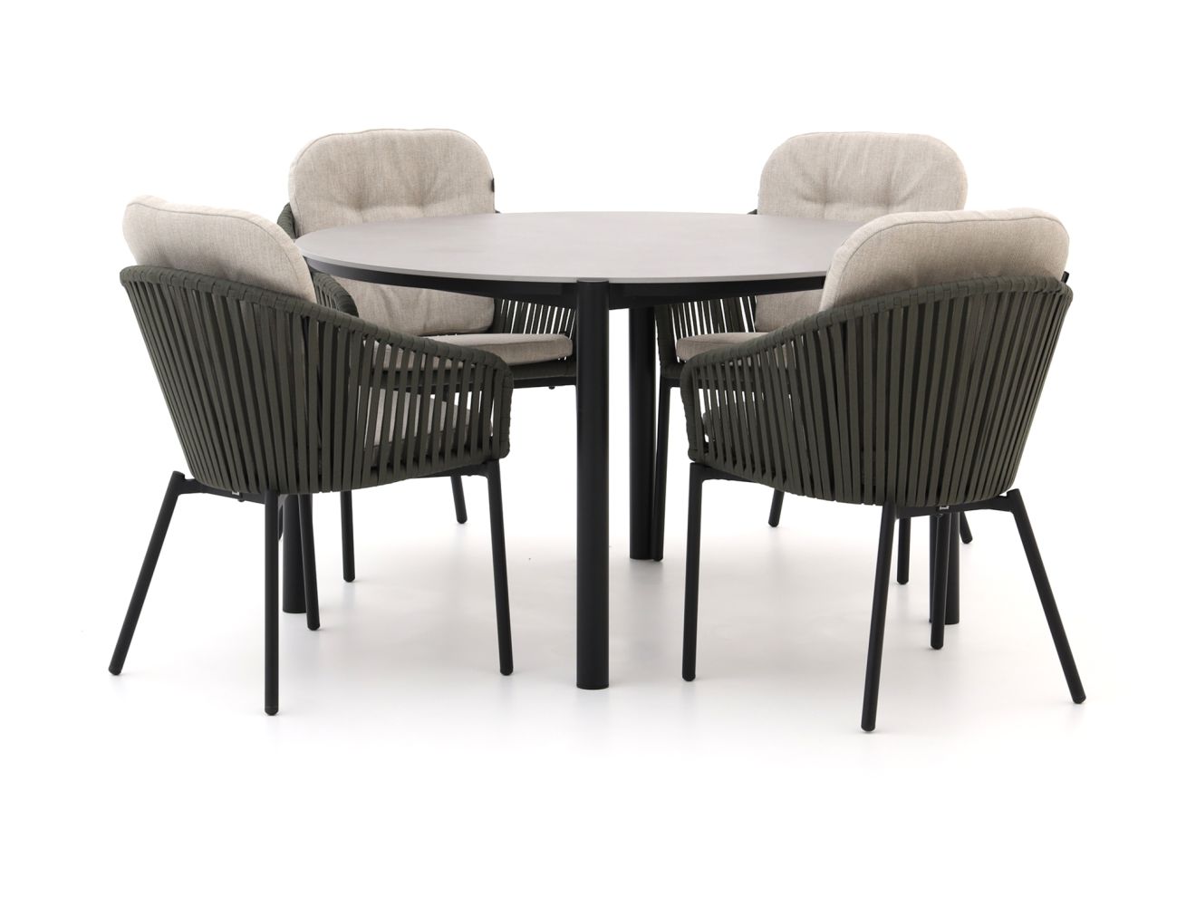Hartman Arezzo ø 130cm dining tuinset 5-delig - Laagste prijsgarantie!