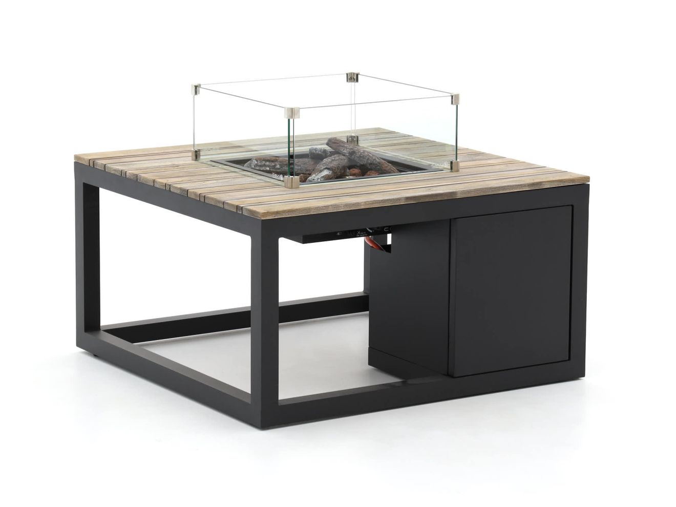Cosiraw lounge vuurtafel 100x100x55cm – Grijs