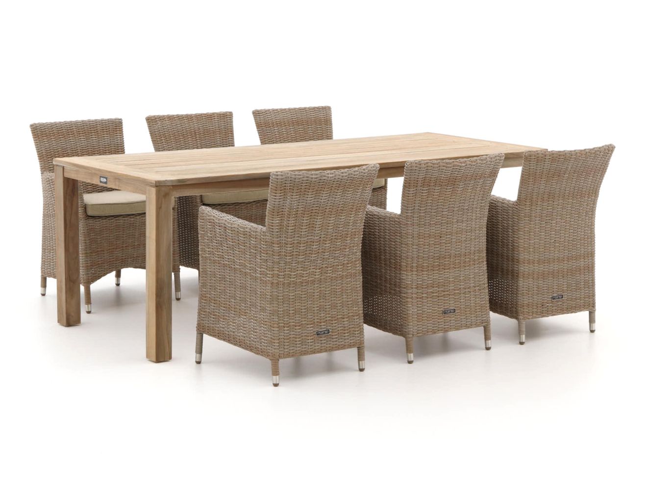 Intenso Borno/ROUGH-S 220cm dining tuinset 7-delig