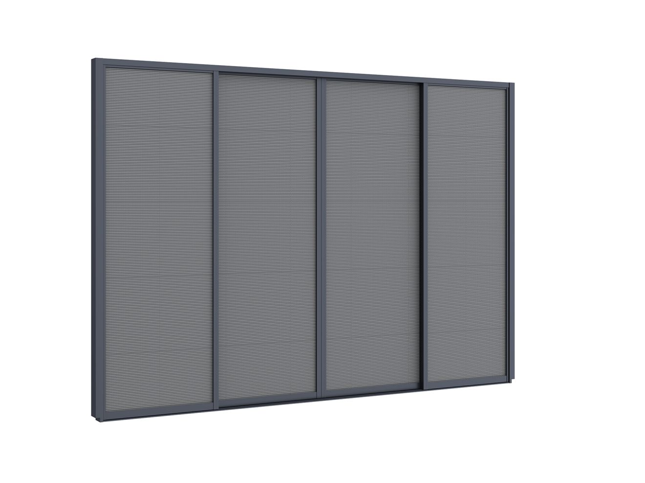 Kees Smit Collectie Zonwerende schuifdeuren 360x235cm t.b.v. Cedrino Pergola – Grijs