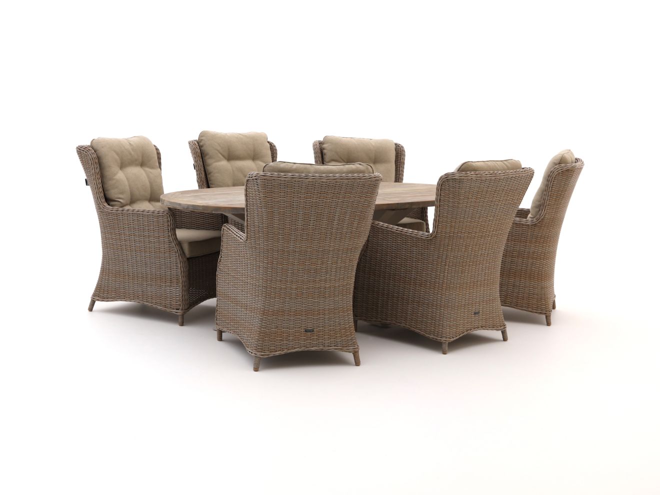 Intenso Milano/ROUGH-Y 240cm dining tuinset 7-delig