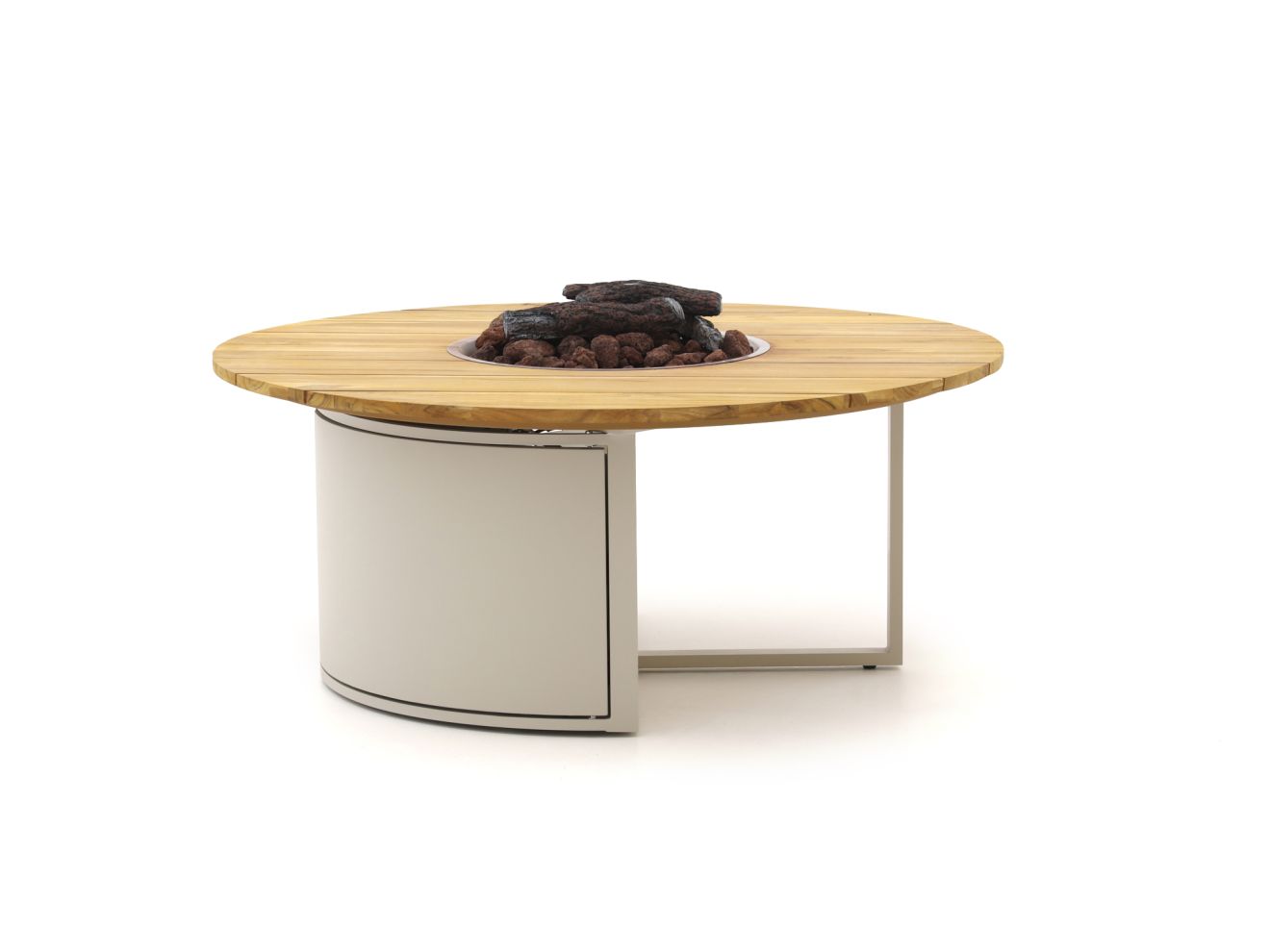 Cosiloft lounge vuurtafel ø120cm (h: 50cm) – Taupe