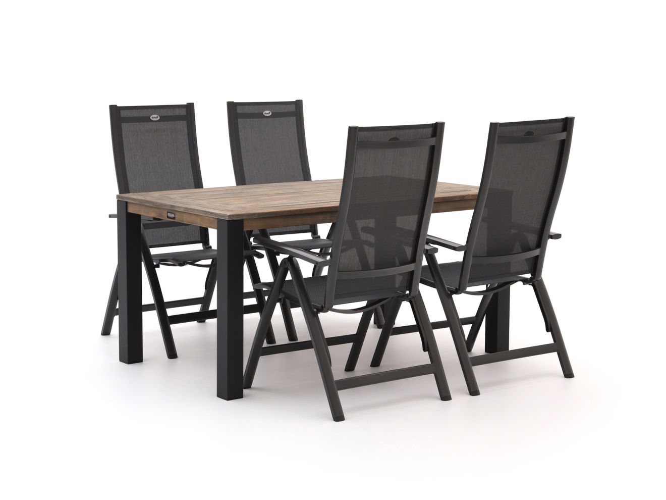 Hartman Troy/ROUGH-S 160cm dining tuinset 5-delig verstelbaar - Laagste prijsgarantie!