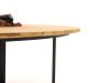 Cosiloft lounge vuurtafel ø120cm (h: 50cm) - Charcoal (Blad = Teak)