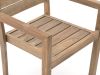 ROUGH-S dining tuinstoel stapelbaar - Old Teak Greywash - Hout