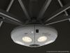 Shadowline Francisco zweefparasol 300x300cm - Charcoal Black (incl. voet 160kg verrijdbaar) (incl. kruisvoet, excl. tegels) (incl. beschermhoes)