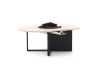 Cosiloft Novi lounge vuurtafel 125x102x50cm - Aluminium