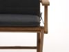 Tuinkussen 83x42cm t.b.v. klapstoel Country/Leeds - Dark Grey Melange