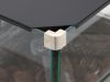 Cosi Coverplate t.b.v. Straight glass set - Black