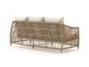 Manifesto Ortello/Fidenza stoel-bank loungeset 4-delig 5-zits - White (incl. kussens) (Twist Wicker = Natural) (Blad = Polywood)