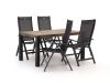 Hartman Troy/ROUGH-S 160cm dining tuinset 5-delig verstelbaar