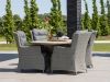 Intenso Milano dining lounge tuinstoel - Grijs - Antraciet - Wicker (vlechtwerk)